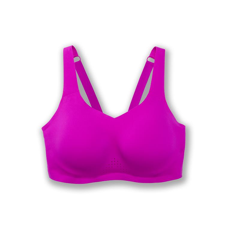 Brooks DARE UNDERWIRE Running Bra Womens Outlet - Magenta/Heliotrope (URJ098471)